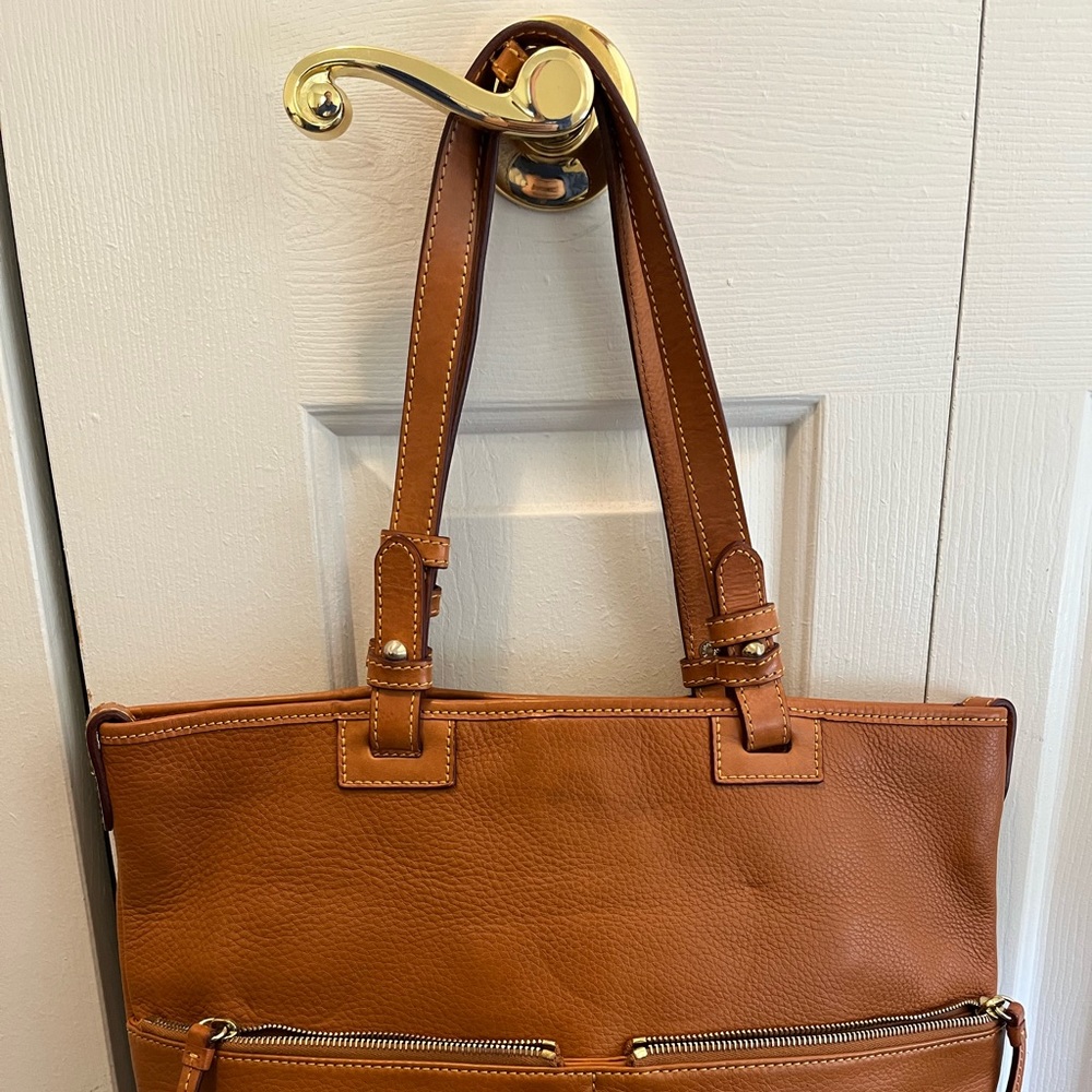 Dooney & Bourke Large Brown Leather Tote/Shopper/Shoulder Bag